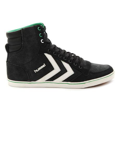 Foto HUMMEL - Deportivos abotinados de lona desgastada negra Washed High