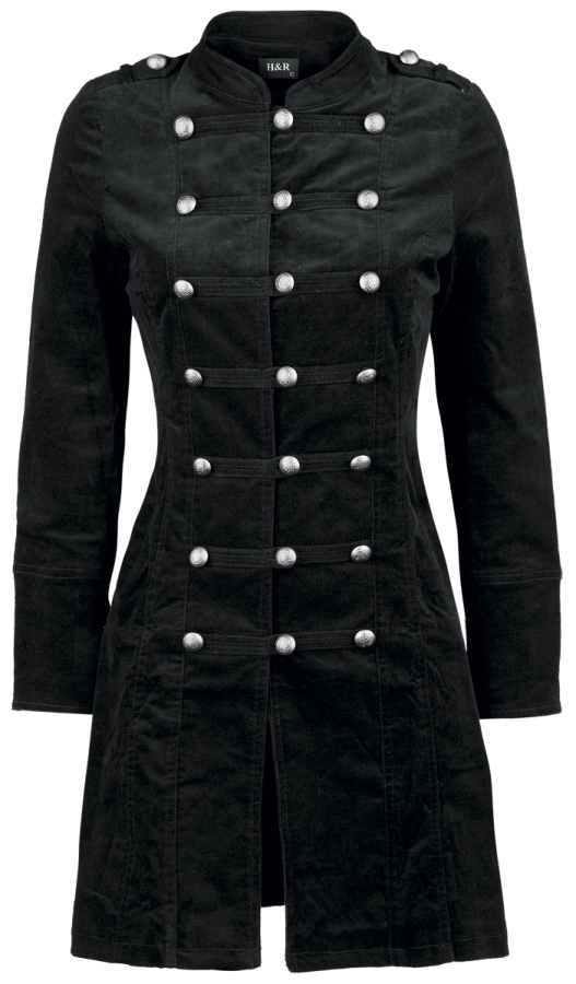 Foto H&R London: Black Velvet Coat - Abrigo Mujer