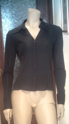 Foto ��� Preciosa Camisa De Zara Basic, Talla Xl Color Negra