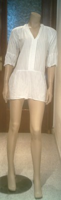 Foto ��� Precioso Vestido De Zara Basic, Talla S Color Blanco