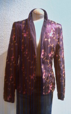 Foto ���bonita Chaqueta Acolchada Fina De Easy Wear Talla 40 Color Lila, Nueva