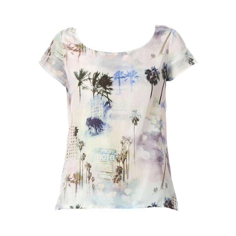 Foto I Code by IKKS Top de mangas cortas - qb11294 - Blanco / Crudo