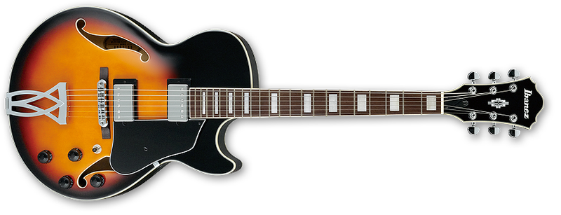 Foto Ibanez AG75-BS AG Serie Hollow Body Guitar