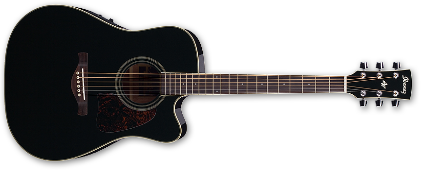 Foto Ibanez AW70Ece-BK Guitarra Electro Acustica