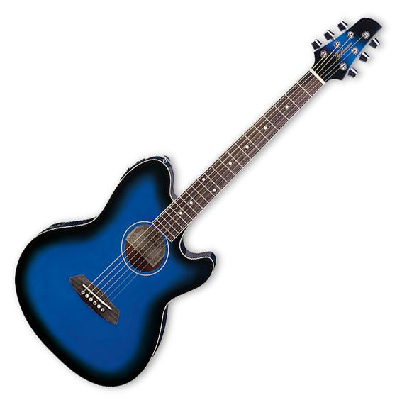 Foto Ibanez Tcy10E Transparent Blue Sunburst Guitarra Acustica Electrica