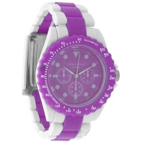 Foto Identity London Unisex Watch - Purple and White Strap - CH30.28ID