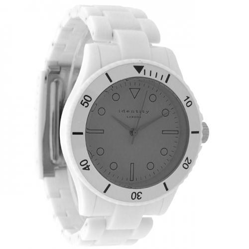 Foto Identity London Unisex Watch - White Strap/Grey Face - CK39.28ID