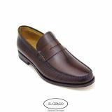 Foto Il Gergo marrón oscuro mocasín zapatos para hombres