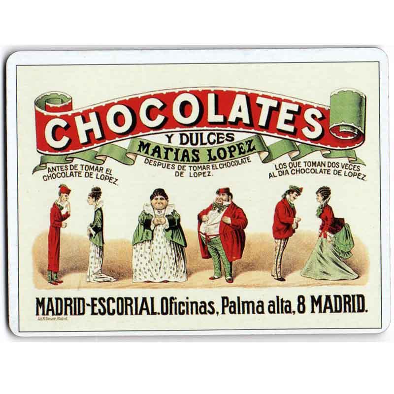 Foto Imán metal Chocolates Matías López 6x8 cm.