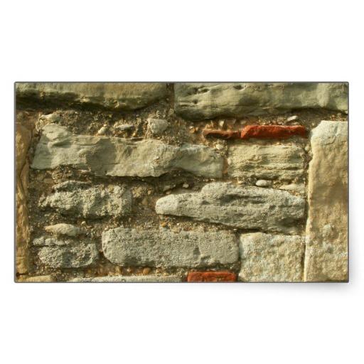 Foto Imagen de la pared de piedra Rectangular Altavoces