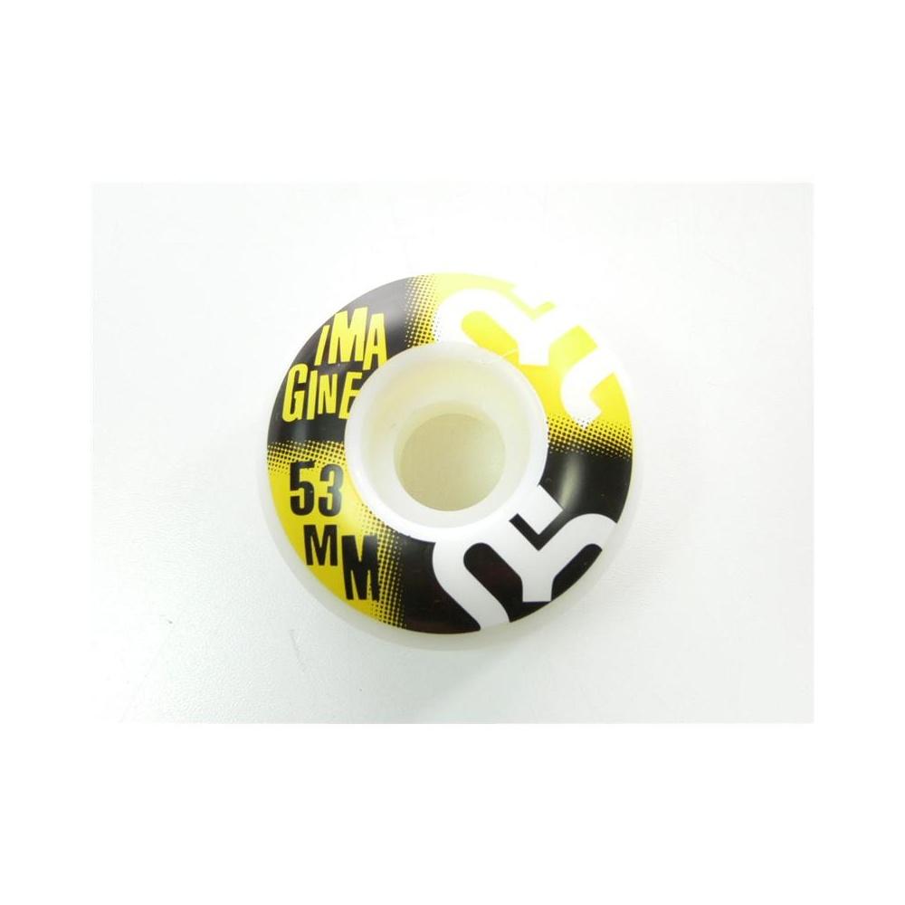 Foto Imagine Skateboards Ruedas Imagine Skateboards: Squared Yellow (53mm)