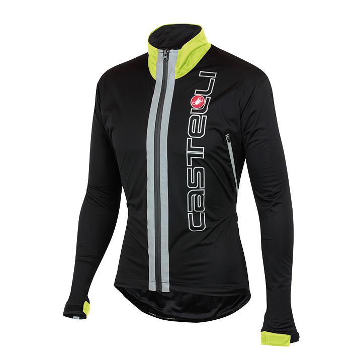 Foto Impermeable Castelli Confronto negro-amarillo neón