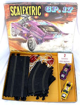 Foto Impossible Scalextric Exin 1974 Gp 17 Ford Mustang Drugster Lila Y Amarillo