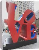 Foto Impresión de lona de 51cm of El arte pop escultura de amor por...