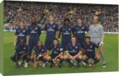 Foto Impresión de lona de 51cm of El equipo de Arsenal en fila antes...
