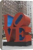 Foto Impresión de lona de 51cm of Escultura de amor por Robert Indiana