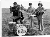 Foto Impresión de lona de 51cm of Los Beatles en el rodaje de...
