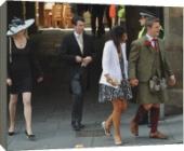 Foto Impresión de lona de 51cm of Zara Phillips y Mike Tindall boda