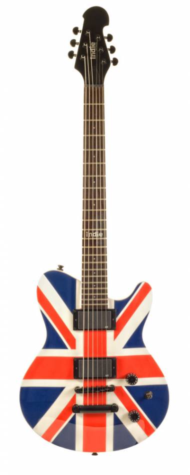 Foto Indie 1331 Guitarra Electrica Shape Flag Union Jack. Outlet