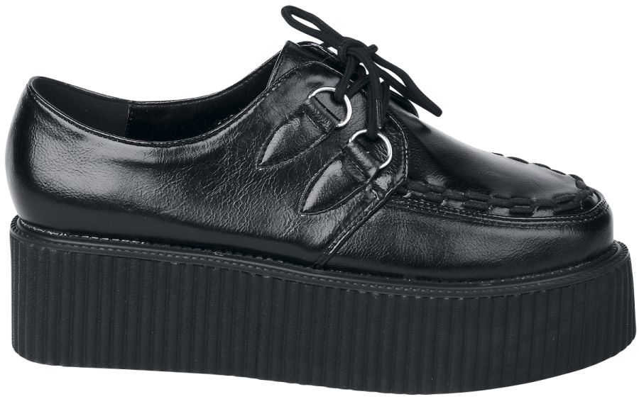 Foto Industrial Punk: Black leather creepers - Zapatillas