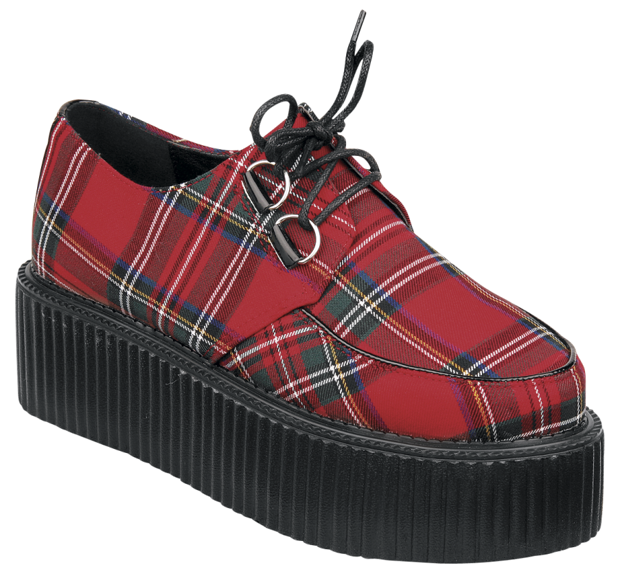 Foto Industrial Punk: Creepers Red Check - Zapatos