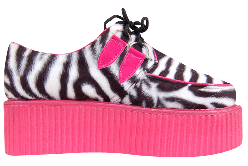 Foto Industrial Punk: Pink zebra creepers - Zapatillas