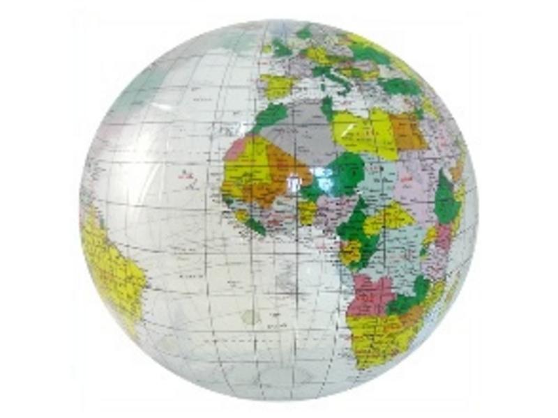 Foto Inflatable Globe Clear Political 16 inch