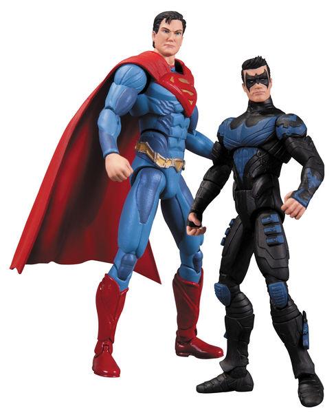 Foto Injustice Pack De 2 Figuras Nightwing Vs. Superman 10 Cm