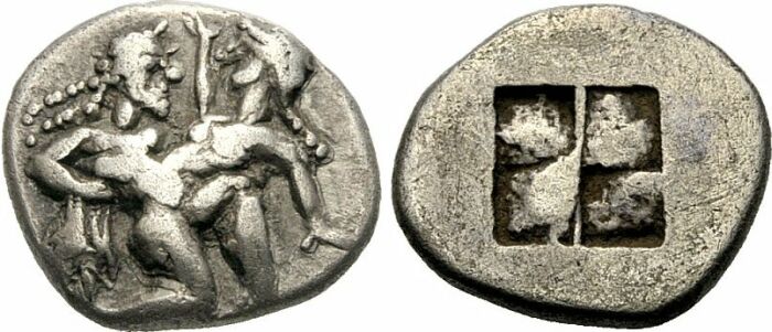 Foto Inseln vor Thrakien/Thasos Drachme ca 500 B C
