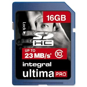Foto Integral INSDH16G10 ntegral Ultima Pro / 16GB / SDHC Memory Card with Protective Case / Class 10