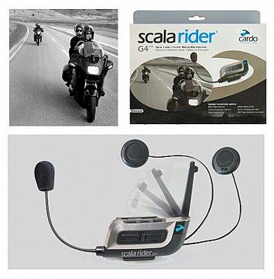 Foto Intercomunicador Bluetooth CARDO SCALA RIDER G4 moto a moto