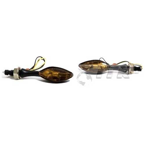 Foto Intermitentes de leds marca itr universales para moto, color negro.