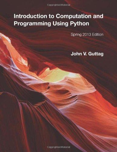 Foto Introduction to Computation and Programming Using Python