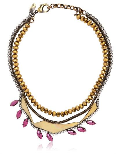 Foto iosselliani collar rosa y dorado deco