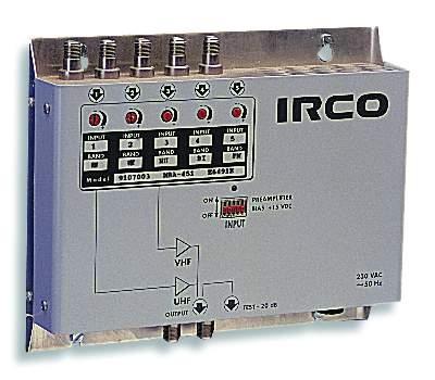 Foto IRCO MBA-411 1 Ent.uhf 40db/biii/bi Amplif.multibanda