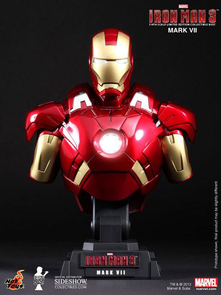 Foto Iron Man 3 Busto 1/4 Iron Man Mark Vii 23 Cm