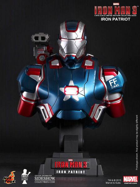 Foto Iron Man 3 Busto 1/4 Iron Patriot 23 Cm