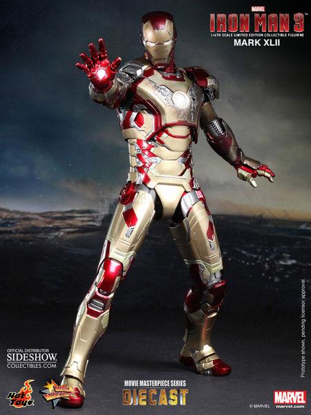 Foto Iron Man 3 Figura Mms Diecast 1/6 Iron Man Mark Xlii 30 Cm