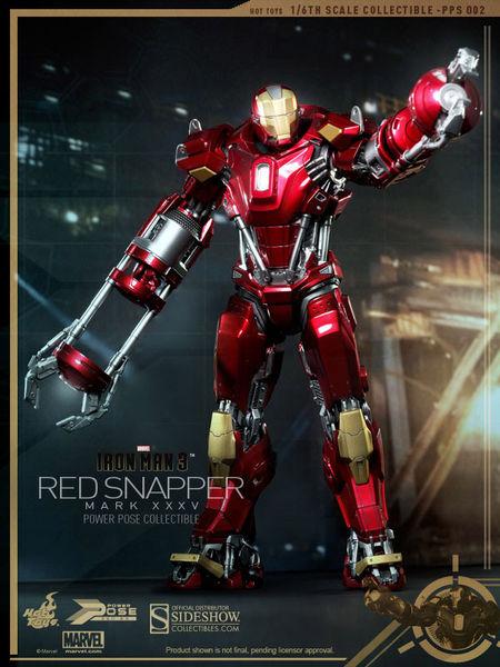 Foto Iron Man 3 Figura Power Pose Series 1/6 Iron Man Mark Xxxv Red Snapper
