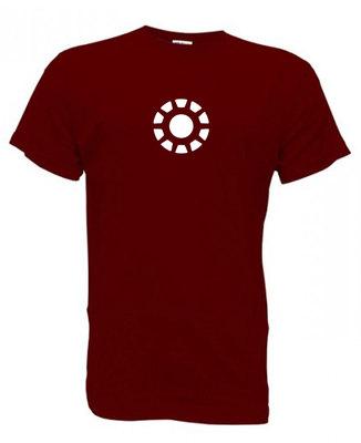 Foto Iron Man Camiseta Granate Vinotinto Hombre Talla S - 2xl T Shirt Maroon Comic