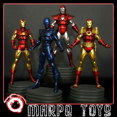 Foto Iron Man Statue 4 Pack Web Exclusive Bowen Designs Marvel Statues 150/300