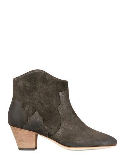 Foto isabel marant botas bajas de piel de becerro dicker 55mm