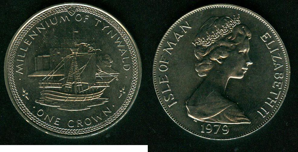 Foto Isle of Man, Großbritannien 1 Crown 1979