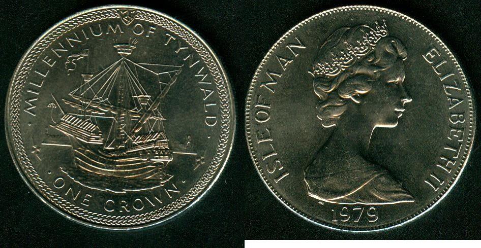 Foto Isle of Man, Großbritannien 1 Crown 1979