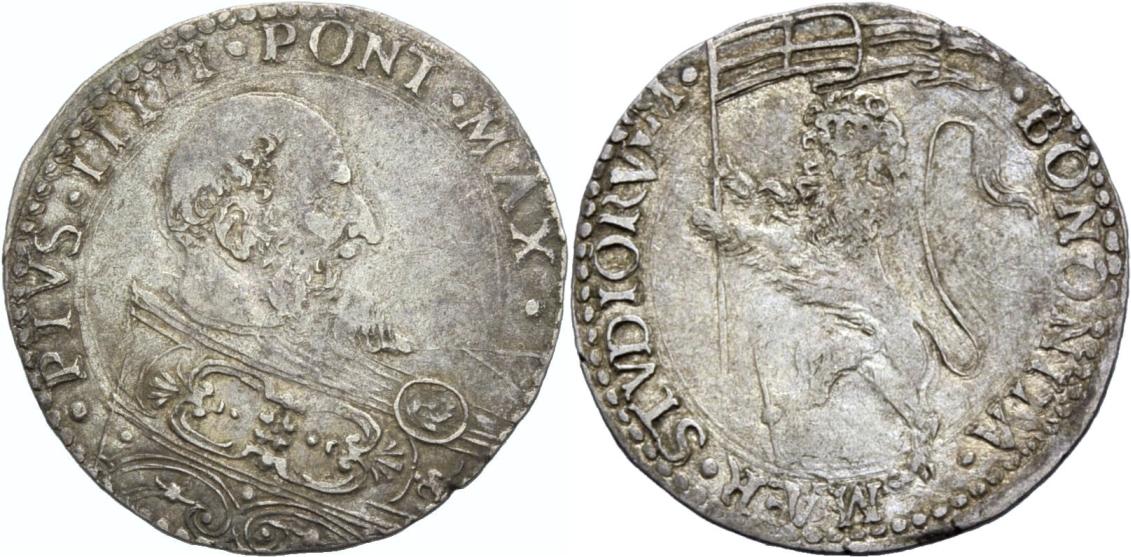 Foto Italien: Kirchenstaat Mezza lira 1559-1565