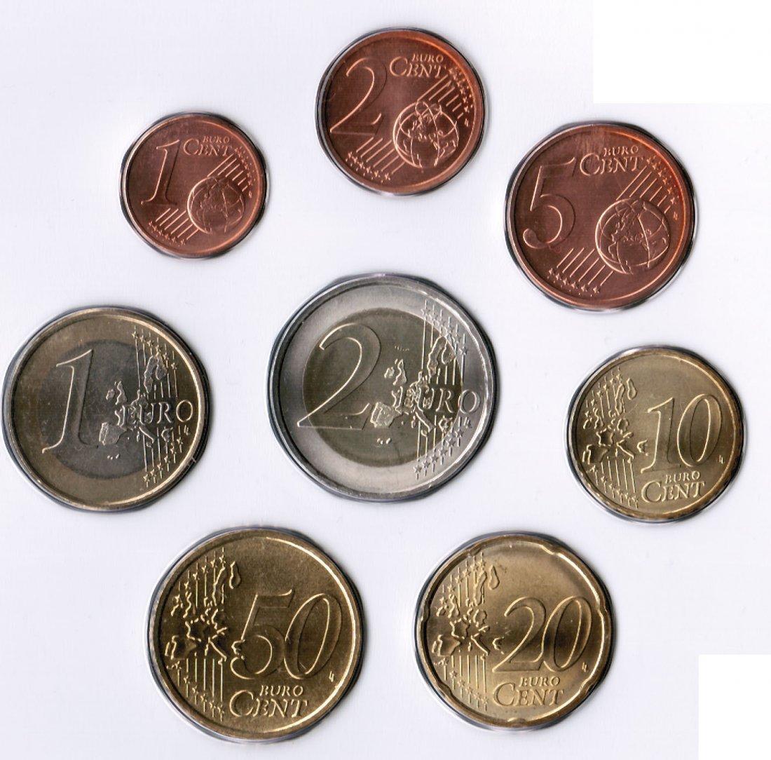 Foto Italien 1 Cent bis 2 Euro 2005