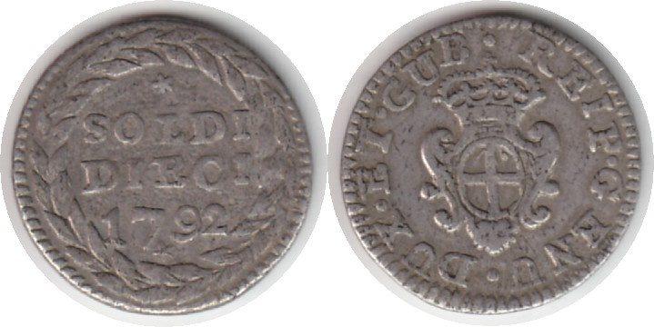 Foto Italien 10 Soldi 1792
