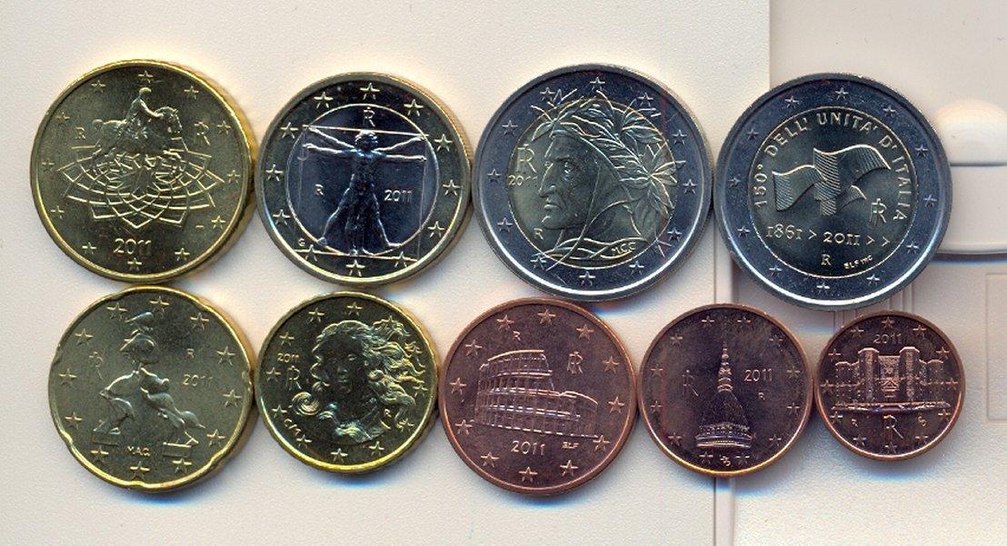 Foto Italien Euro Kursmünzensatz 2011