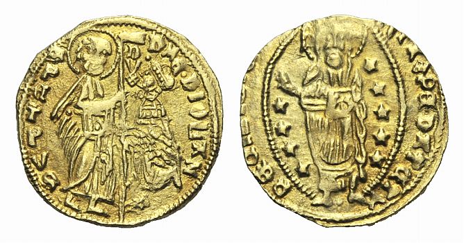 Foto Italien-Genuesisch Chios unter Mailand Gold-Zechine 1426-1435
