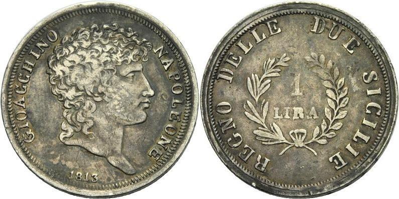 Foto Italien /Königreich beider Sizilien Lira 1813